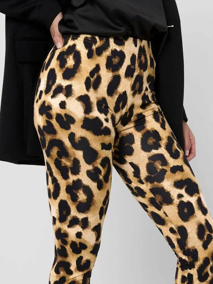 Jacqueline De Yong SHAWN Leggings -LEOPARD