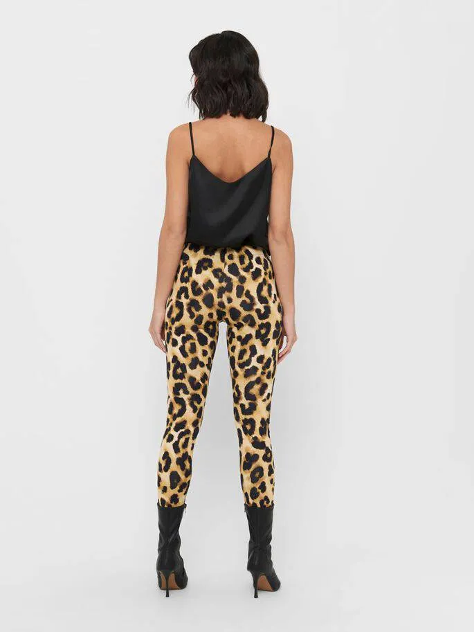 Jacqueline De Yong SHAWN Leggings -LEOPARD