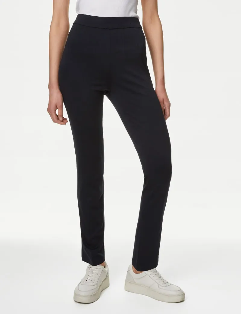 Jersey Slim Fit Ankle Grazer Trousers