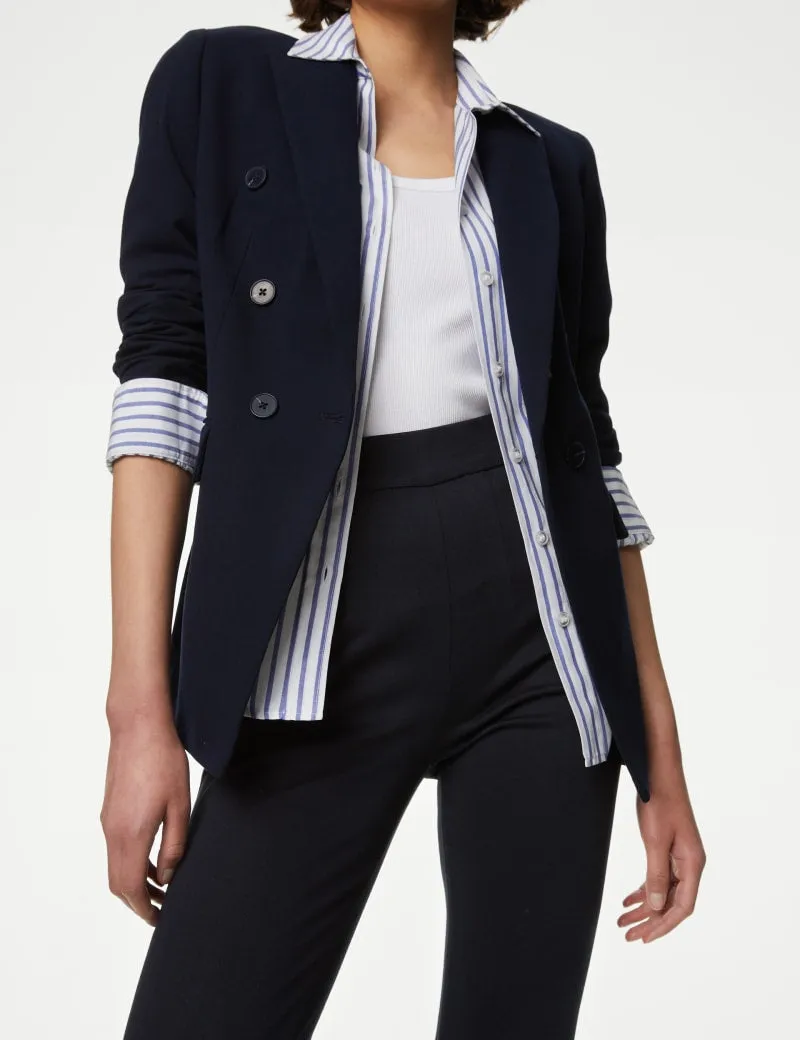 Jersey Slim Fit Ankle Grazer Trousers
