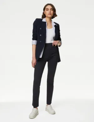 Jersey Slim Fit Ankle Grazer Trousers