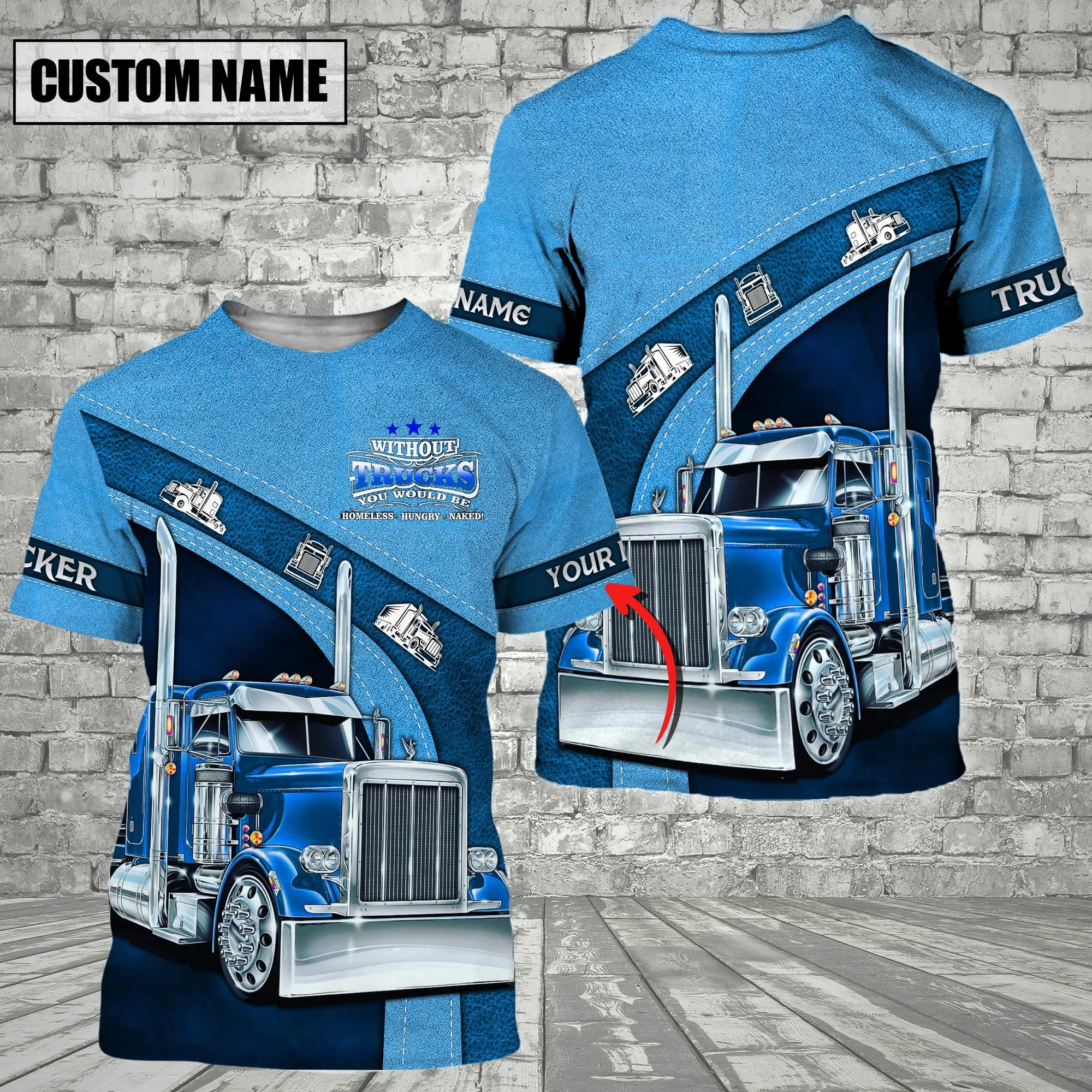 Joy Corners Custom Name Blue With Out Trucker T Shirt 2023