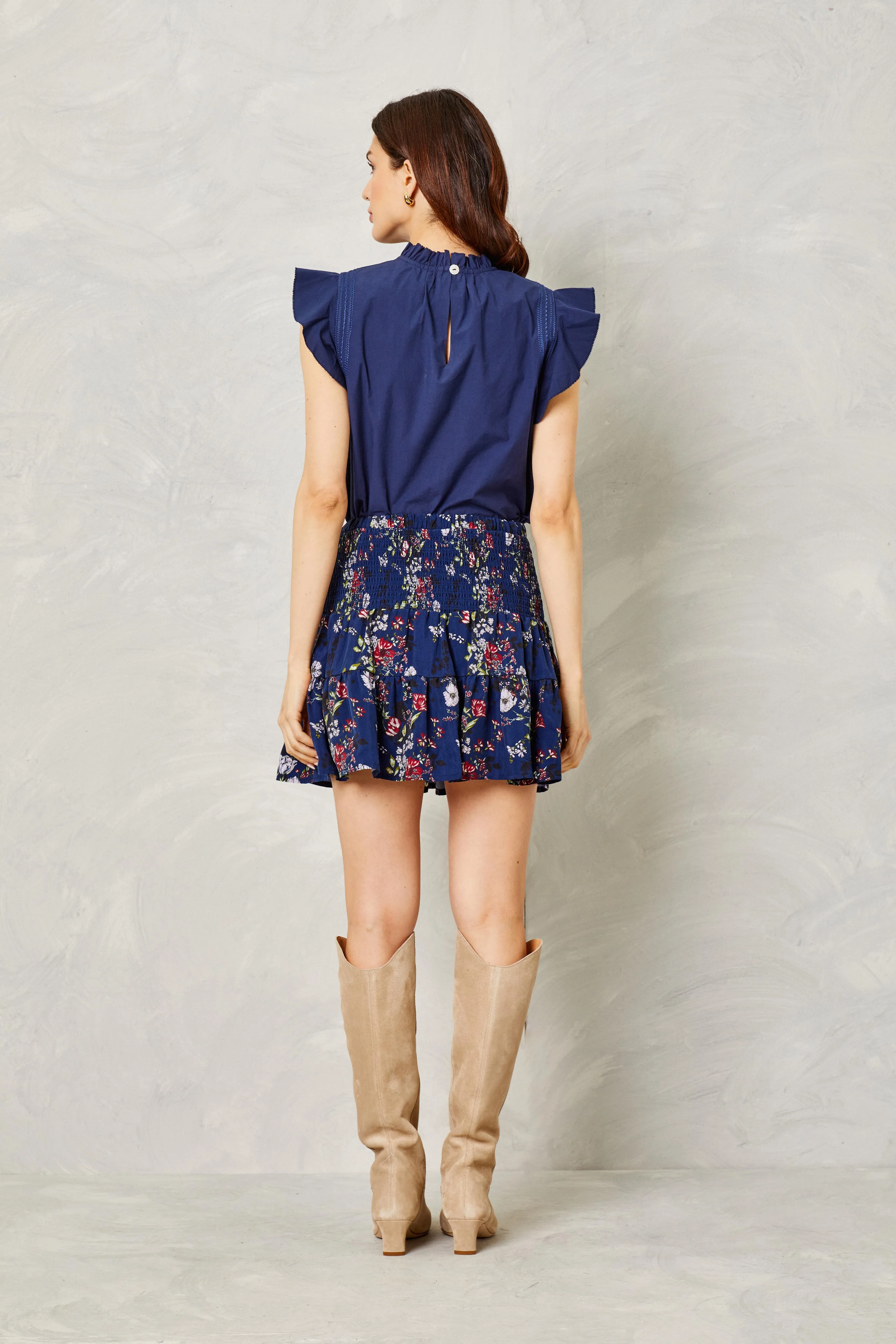 Kylie Skirt-Cupro-Alpine Wildflower