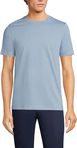 Lands' End Men's Short Sleeve American-Grown Supima Cotton Tee