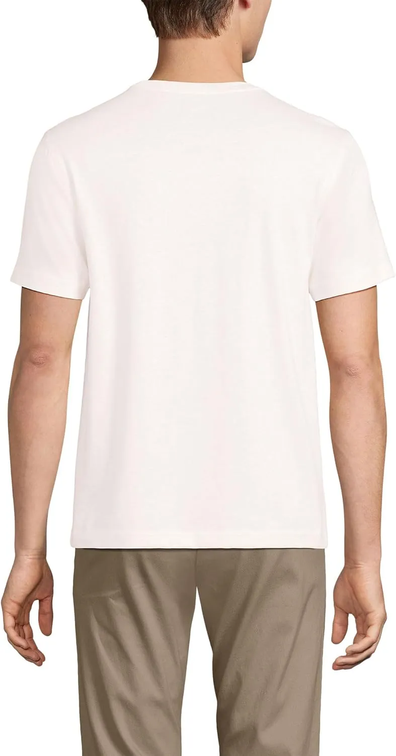 Lands' End Men's Short Sleeve American-Grown Supima Cotton Tee