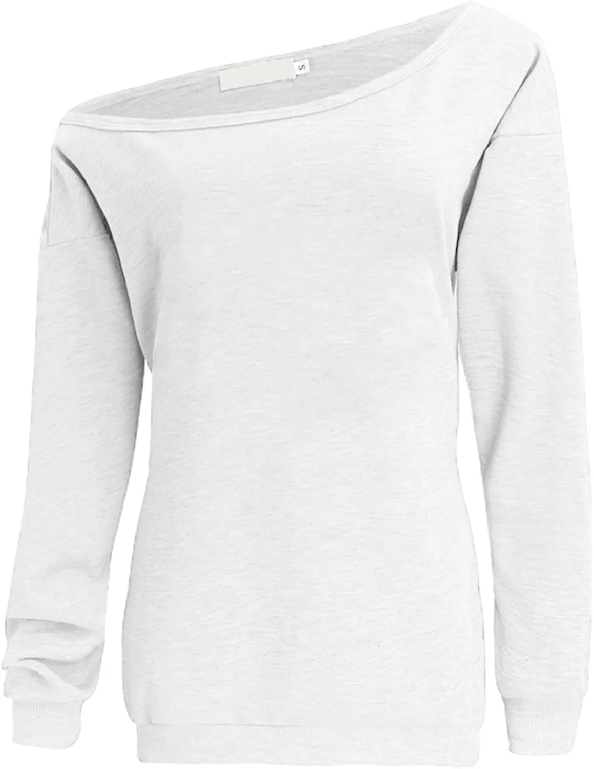 lymanchi Womens Off Shoulder Sweatshirts Long Sleeve Slouchy Sexy Casual Pullover Tops