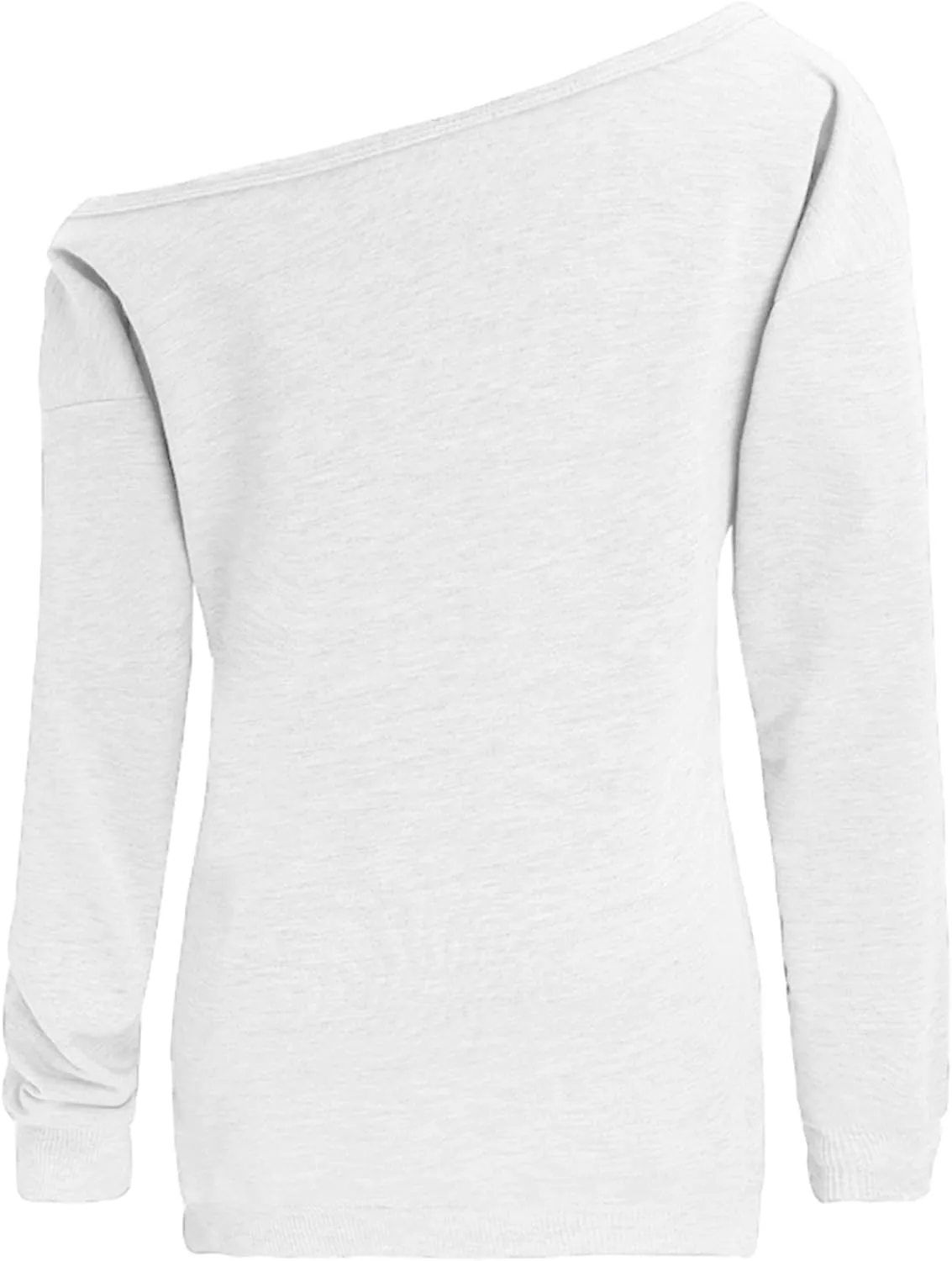 lymanchi Womens Off Shoulder Sweatshirts Long Sleeve Slouchy Sexy Casual Pullover Tops