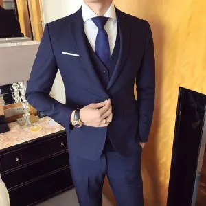 Men's business casual groomsman wedding clothes pants & trousers