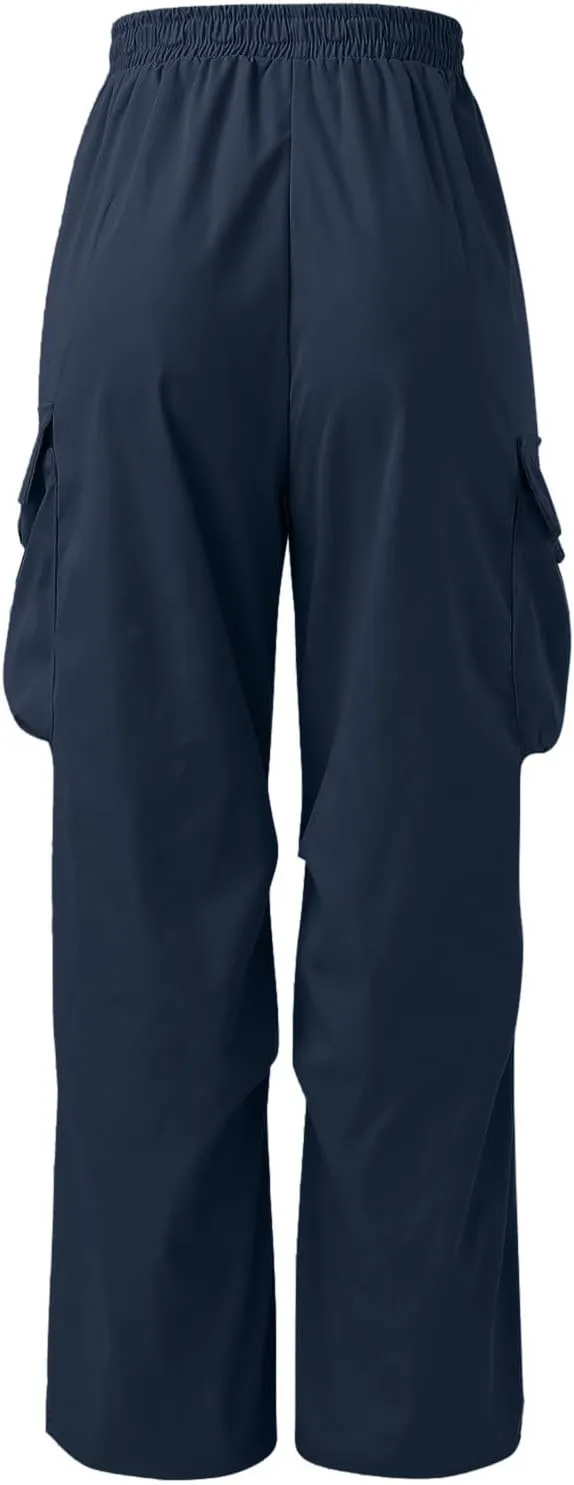 Mens Cargo Pant Casual Work Pant Elastic Waist Cotton Cargo Joggers Men with Multiple Pockets