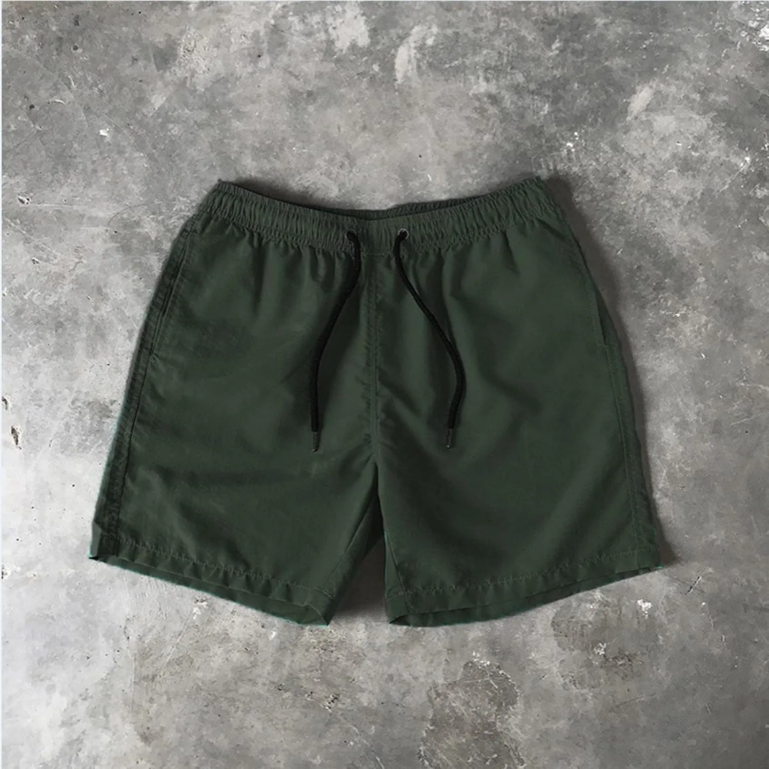 Mens Cargo Pants Casual Linen Stretchy Elastic Waist Pant Sweatpant Joggers Workout Running Gym