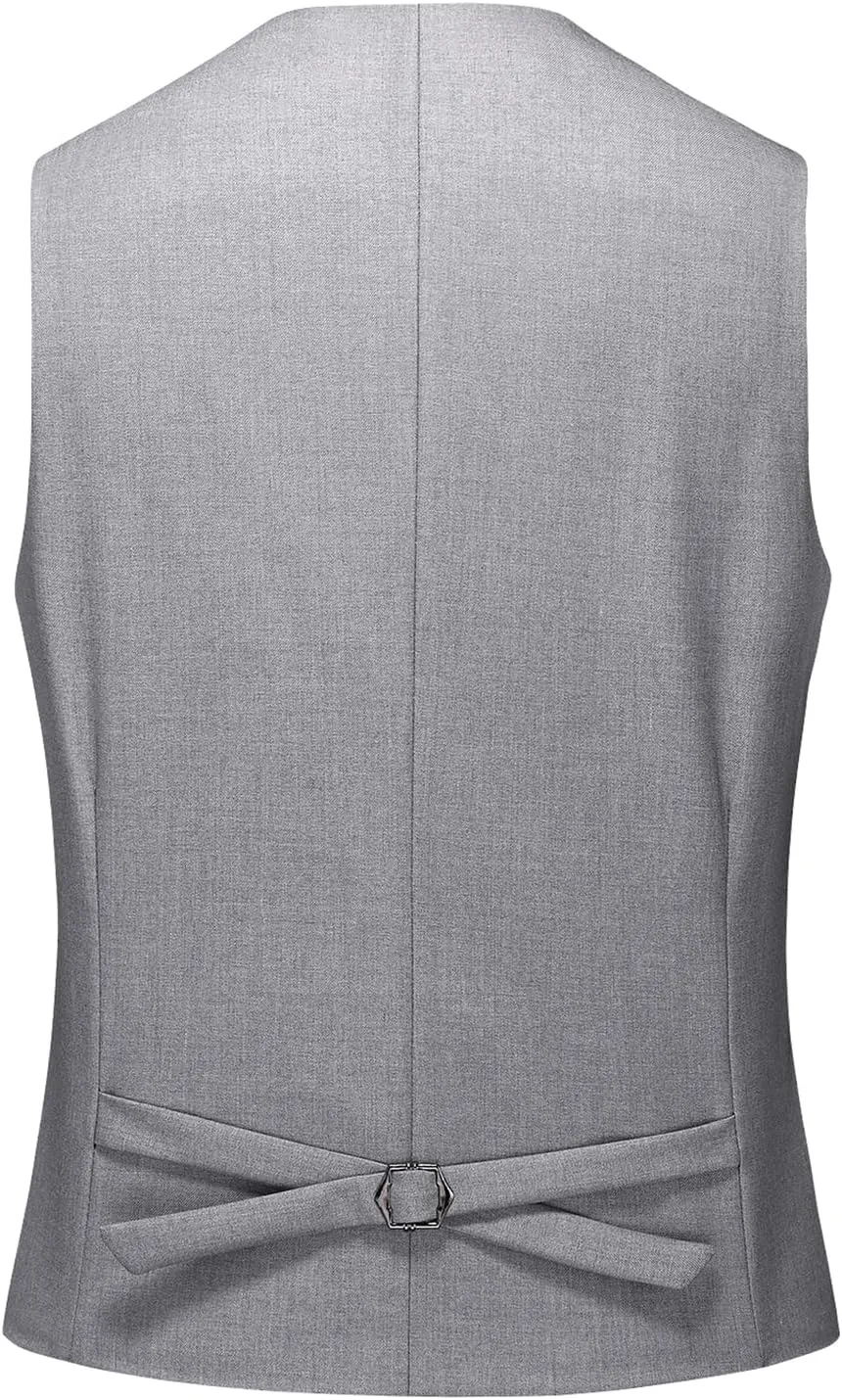 Men's Suits 3 Piece Slim Fit Suit One Button Solid Suit Blazer Jacket Vest Pants Set