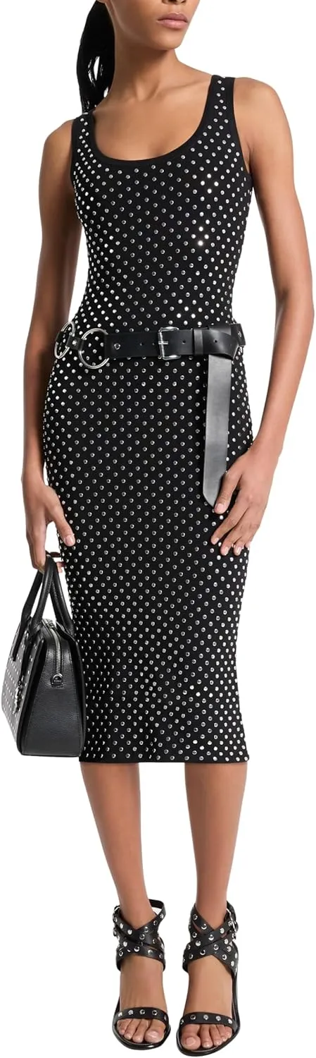Michael Kors Women's Studded Scoop Neck Dress