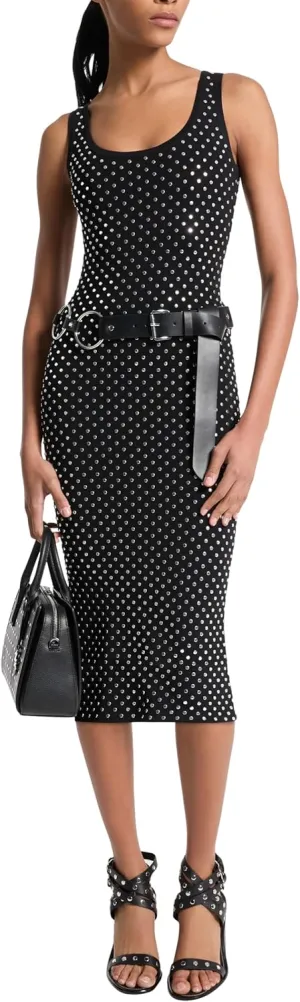 Michael Kors Women's Studded Scoop Neck Dress