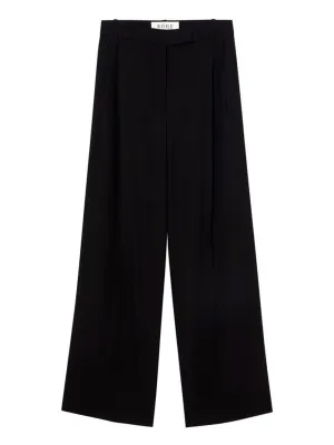 Mid-waisted pleated trousers