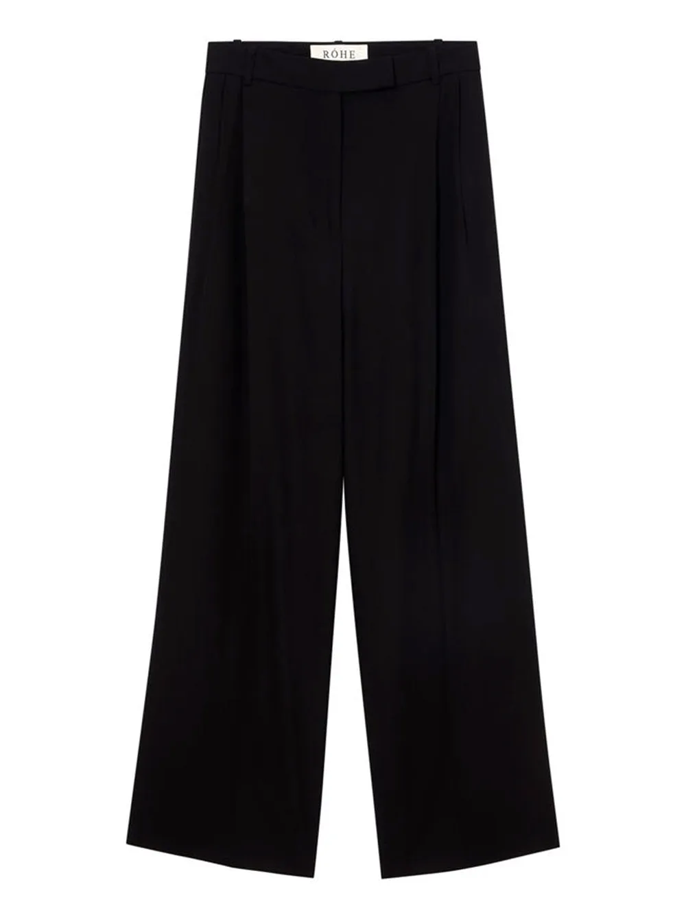 Mid-waisted pleated trousers