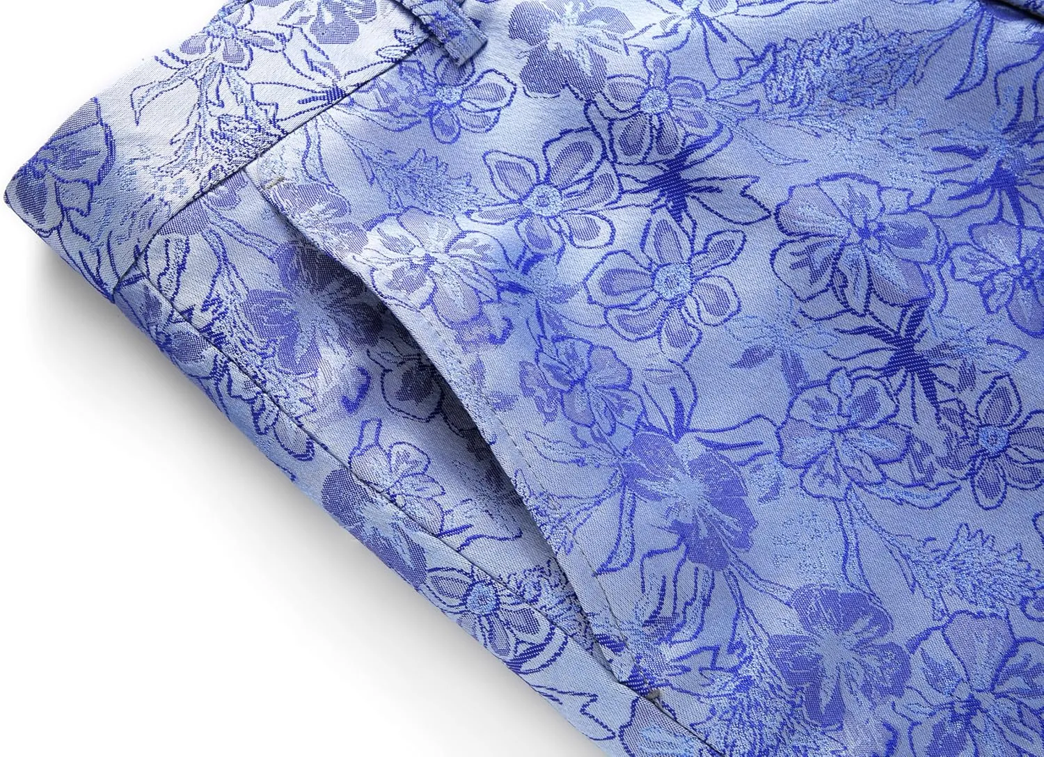 MOGU Mens 3 Piece Tuxedo Slim Fit Jacquard Floral Vintage Groomsmen Wedding Prom Suit