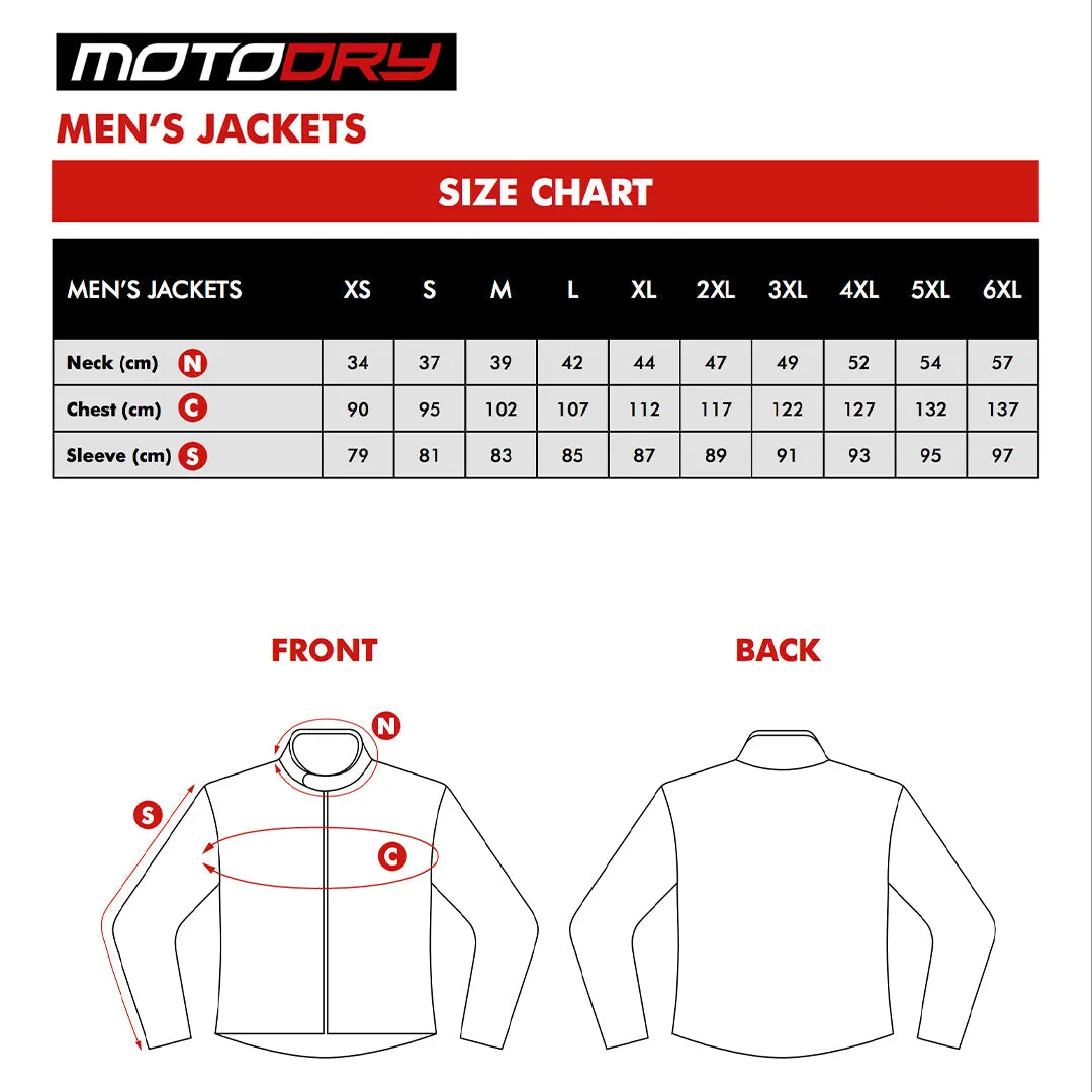 MOTODRY STONE DENIM BLACK TEXTILE HOODIE JACKET