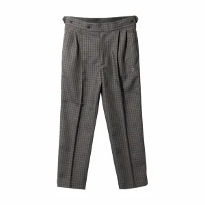 Needles W.U. Poly Tucked Side Tab Trouser (Glen Plaid)