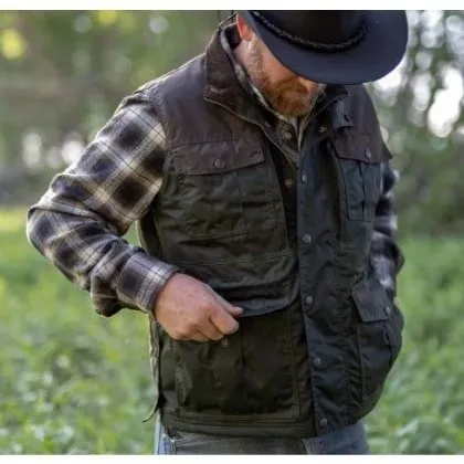 Outback Trading Men's Vest Oilskin
