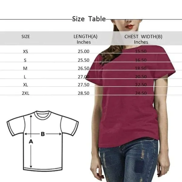 Personalized My Face on A Shirt Big Smiley Women's All Over Print T-shirt Gift for Female