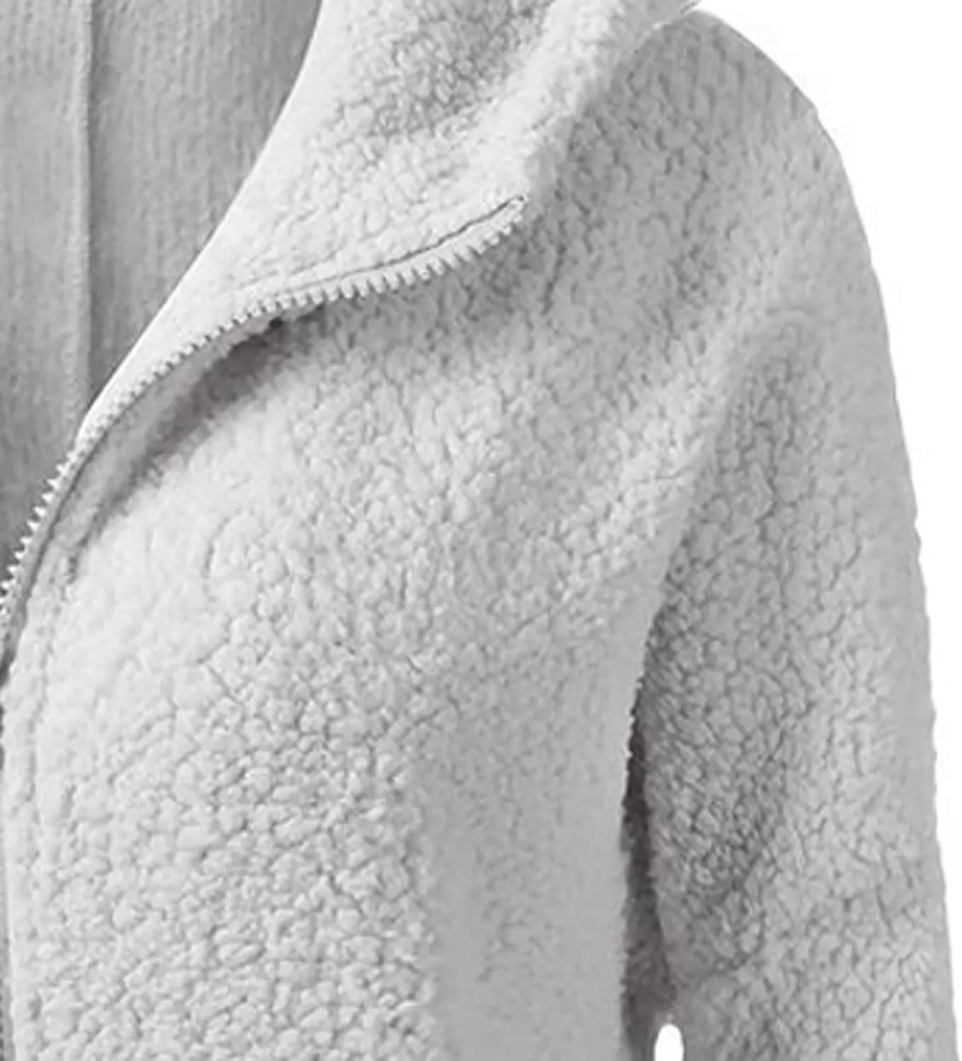 Plush Hoodie Long Sleeve Coats for Women Sweaters Solid Color Fleece Outerwear Pockets Hooded Pullover Cardigans