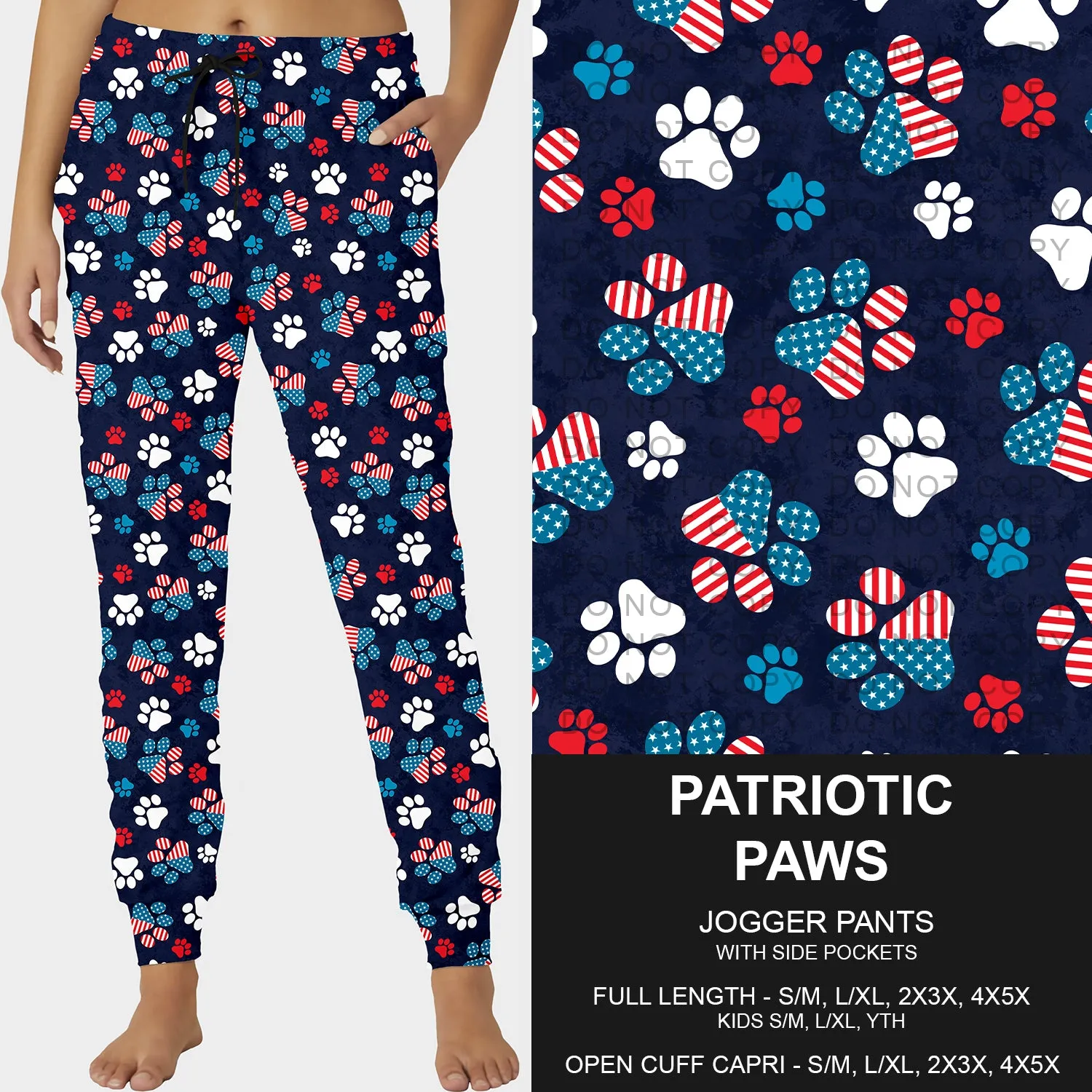 Pre-Order Patriotic Paws Joggers (ETA: mid June)