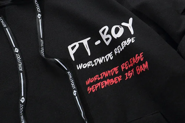 PT-Boy Japanese Men's Hip Hop streetwear Hoodie