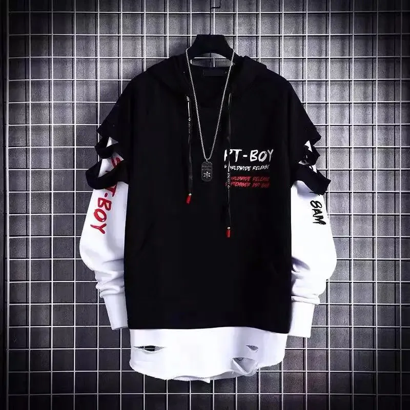 PT-Boy Japanese Men's Hip Hop streetwear Hoodie