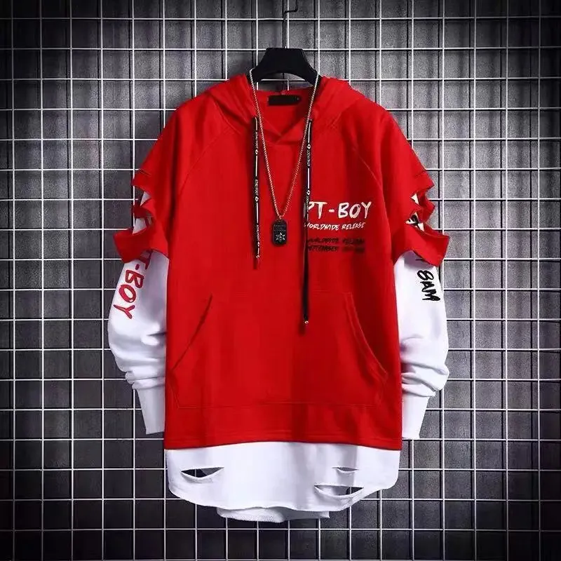 PT-Boy Japanese Men's Hip Hop streetwear Hoodie