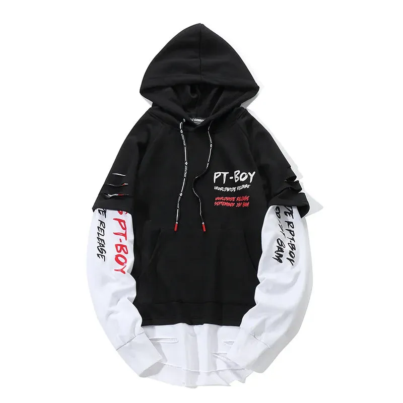 PT-Boy Japanese Men's Hip Hop streetwear Hoodie
