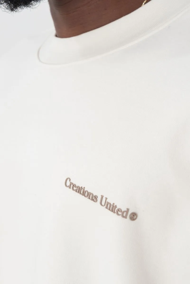 Pure Cream Eagle Print T-Shirt
