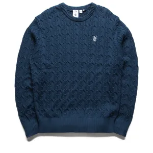 Quiet Golf x Puma Cable Knit Sweater - Dark Night