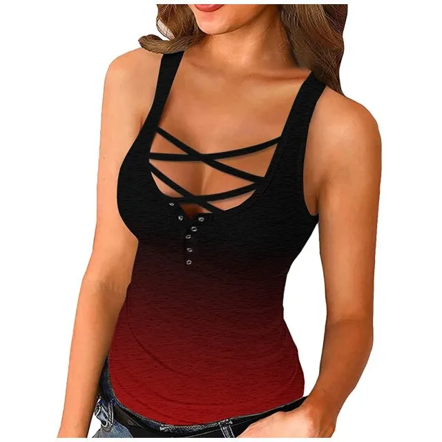 "Tamsyn" Criss Cross Tank Top