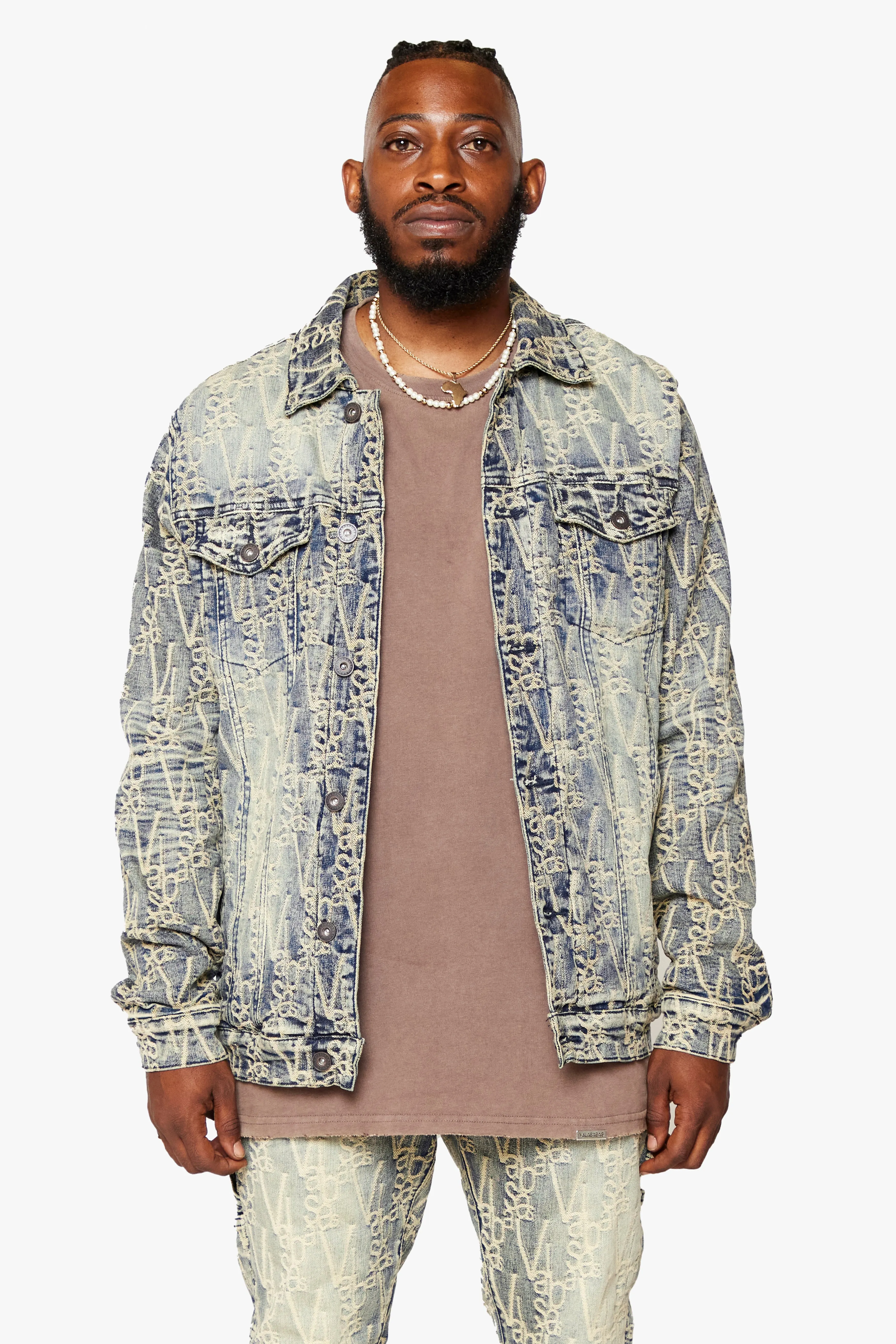 "V-INK" BLACK DIRTY VINTAGE JACKET