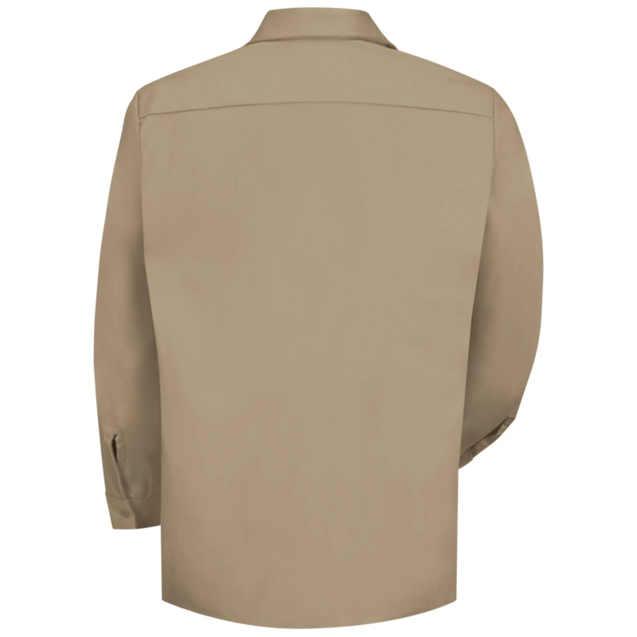 Red Kap SC30 Men's Long Sleeve Wrinkle-Resistant Work Shirt - Touchtex Technology, Stain Resistant, Durable, Easy-Care Cotton Blend | Sizes S-6XL