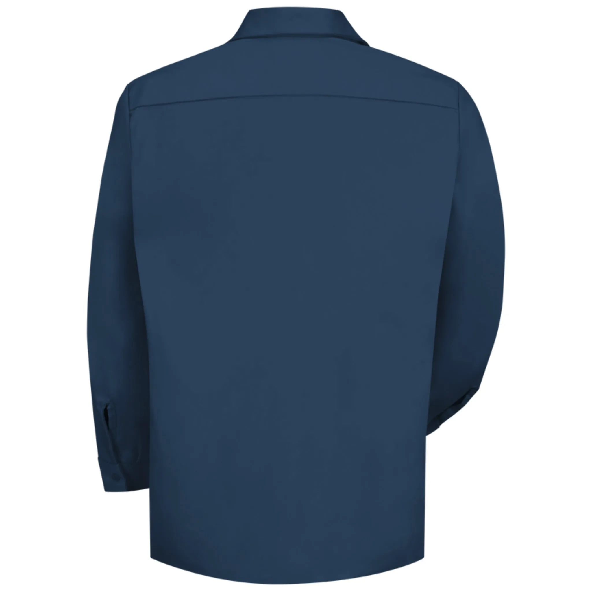 Red Kap SC30 Men's Long Sleeve Wrinkle-Resistant Work Shirt - Touchtex Technology, Stain Resistant, Durable, Easy-Care Cotton Blend | Sizes S-6XL