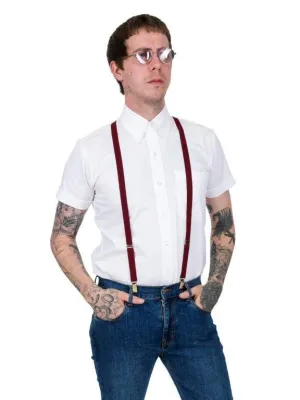 Relco Braces Burgundy - 1073