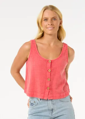 RIPCURL Classic Surf Top II in Hibiscus Red