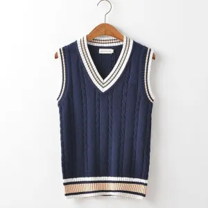 Saint Morris V-Neck Knitted Vest