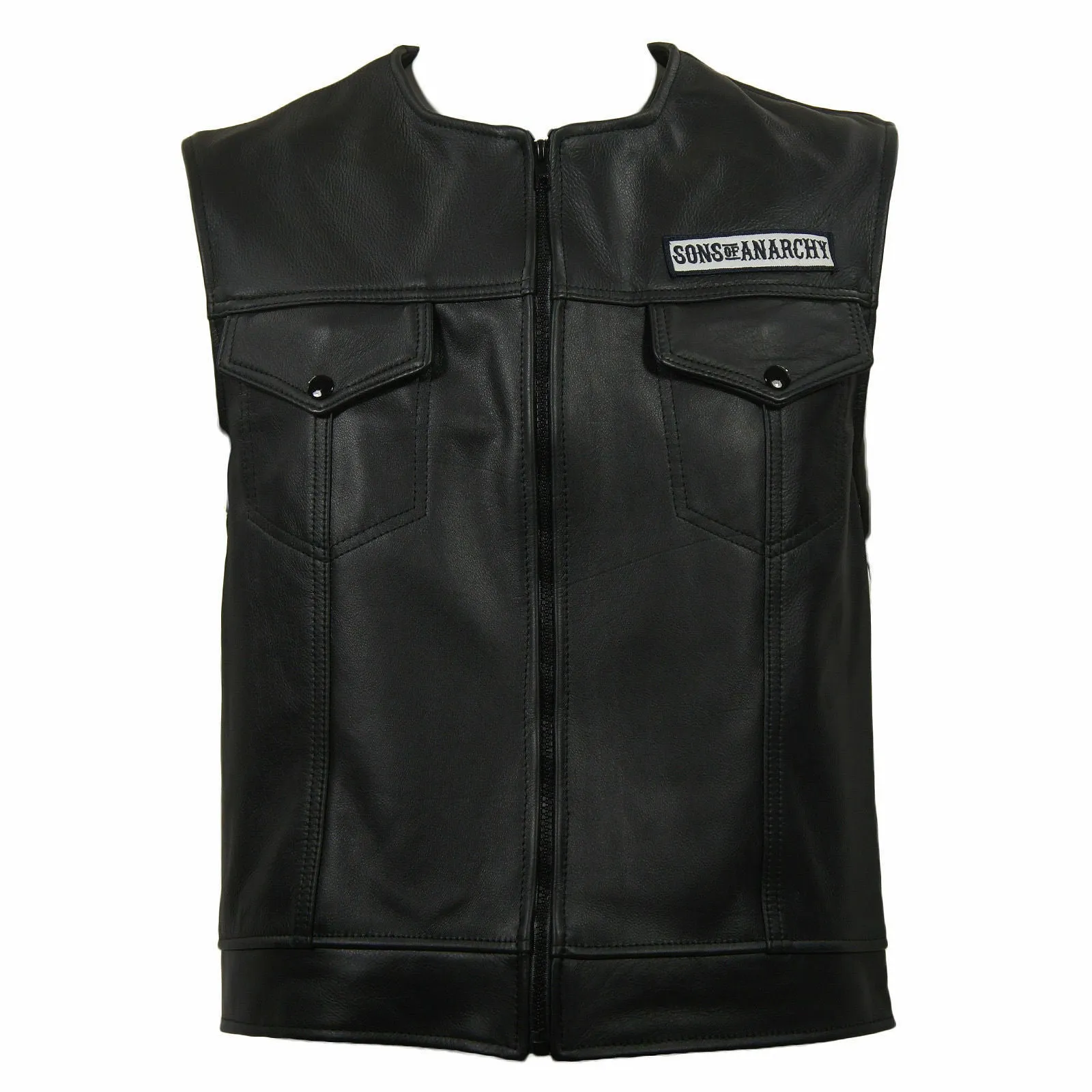 Spine Spark SOA Sons of Anarchy Leather Biker Stylish Vest