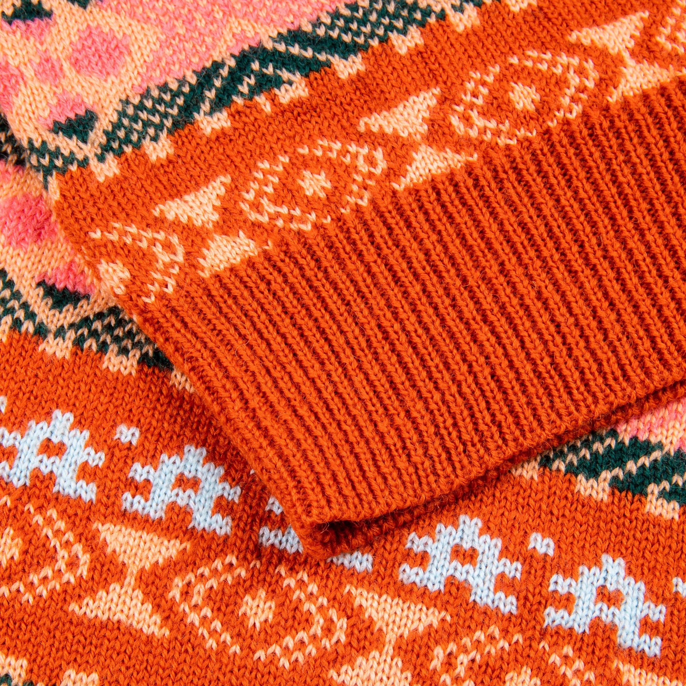The Real McCoy's Fair Isle Sweater Orange