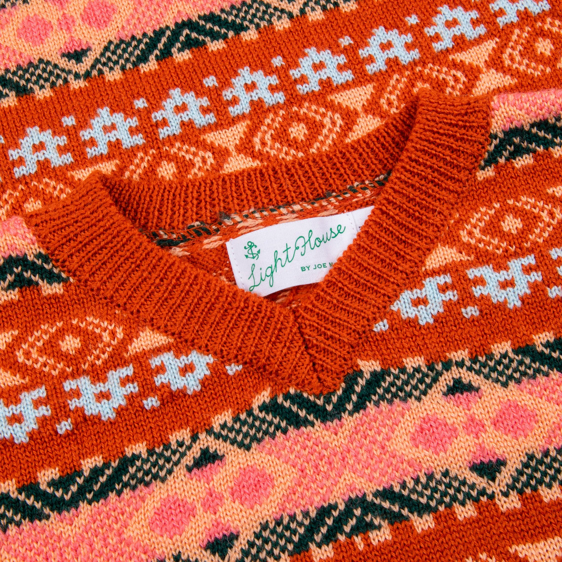 The Real McCoy's Fair Isle Sweater Orange