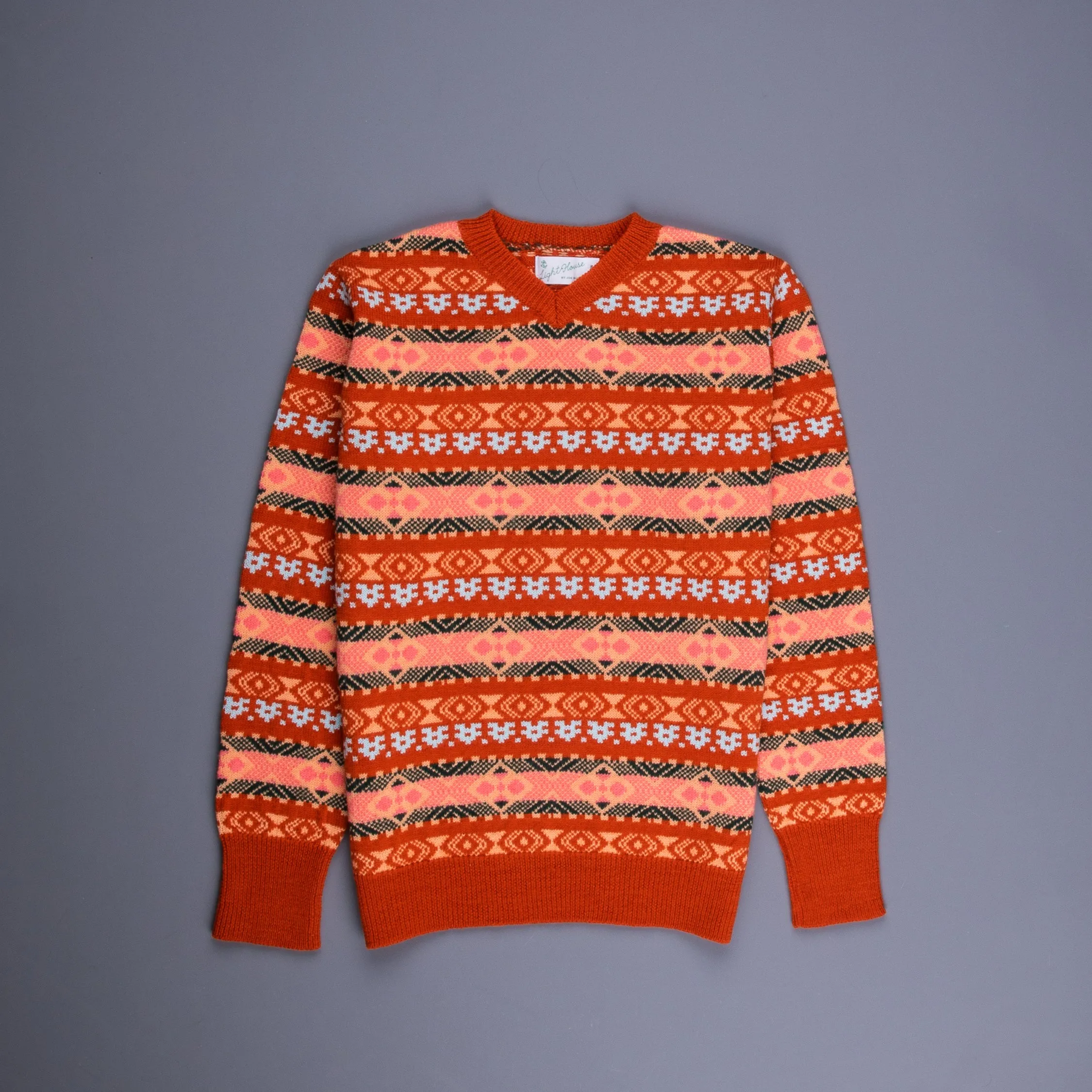 The Real McCoy's Fair Isle Sweater Orange