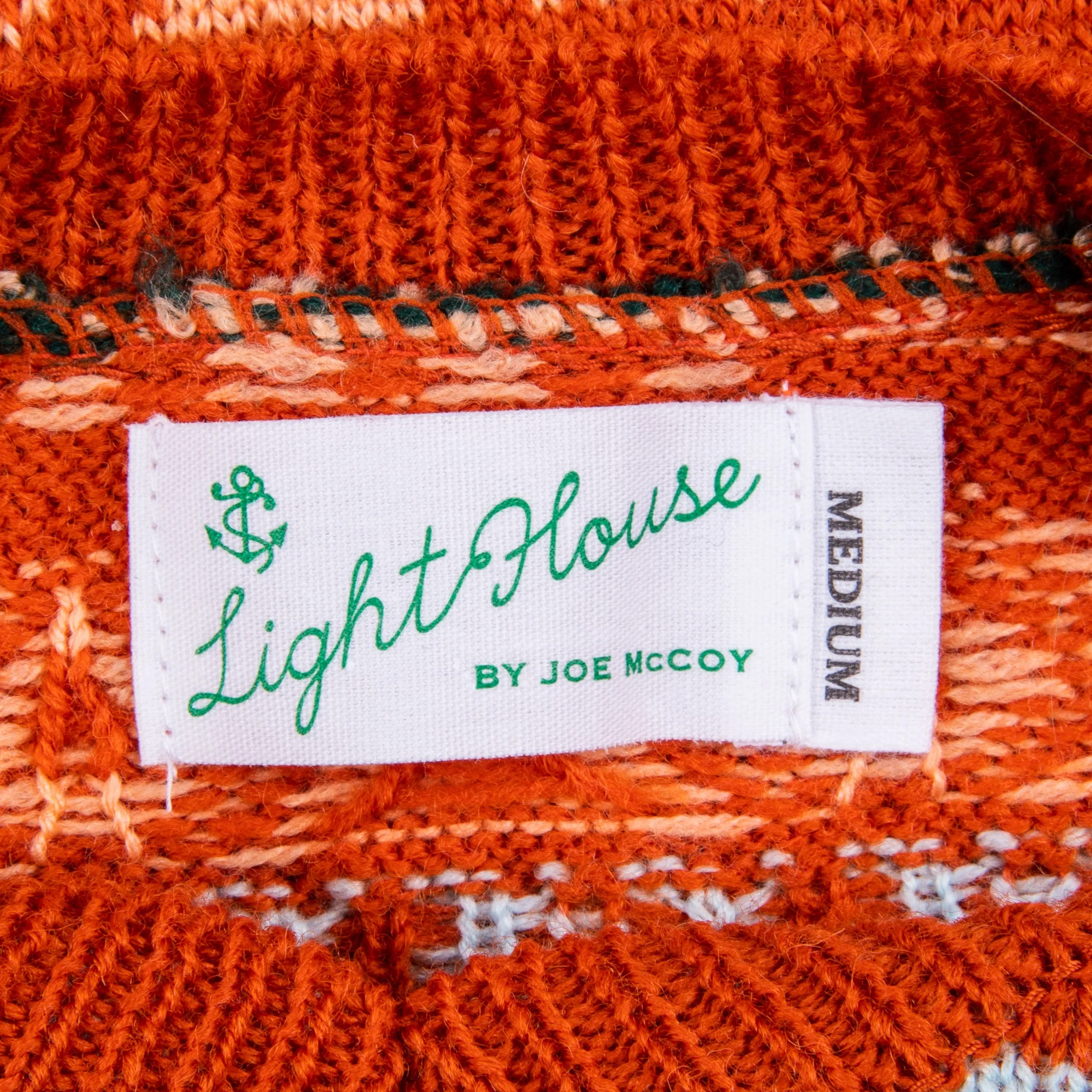 The Real McCoy's Fair Isle Sweater Orange