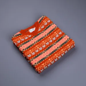 The Real McCoy's Fair Isle Sweater Orange