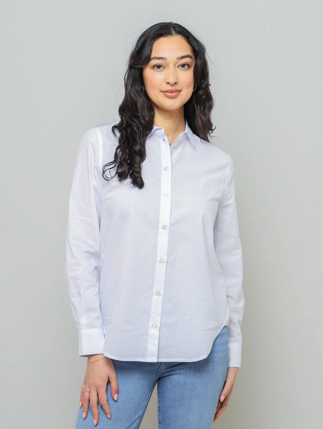 The Seersucker Classic Shirt - Light Chambray