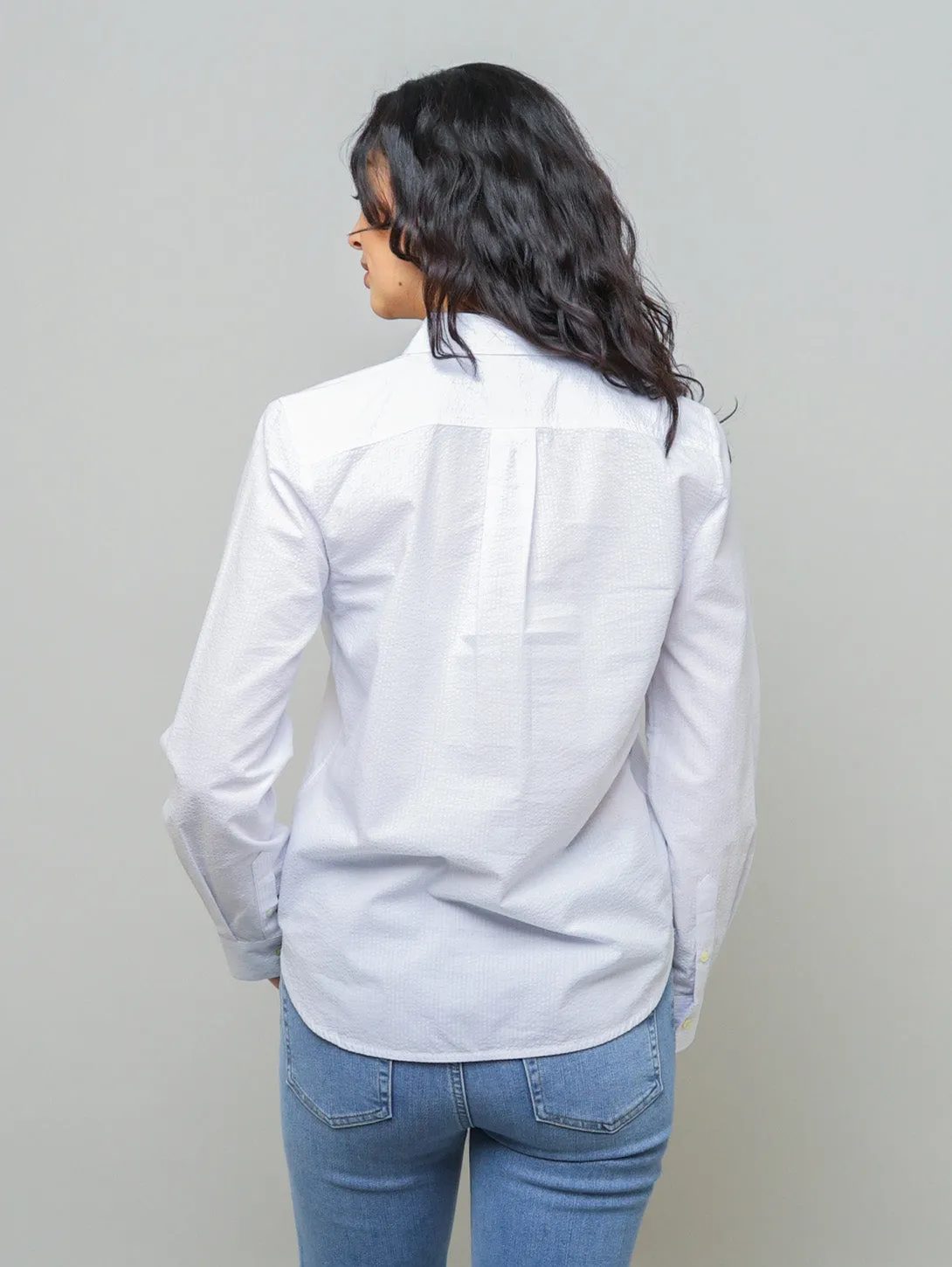 The Seersucker Classic Shirt - Light Chambray