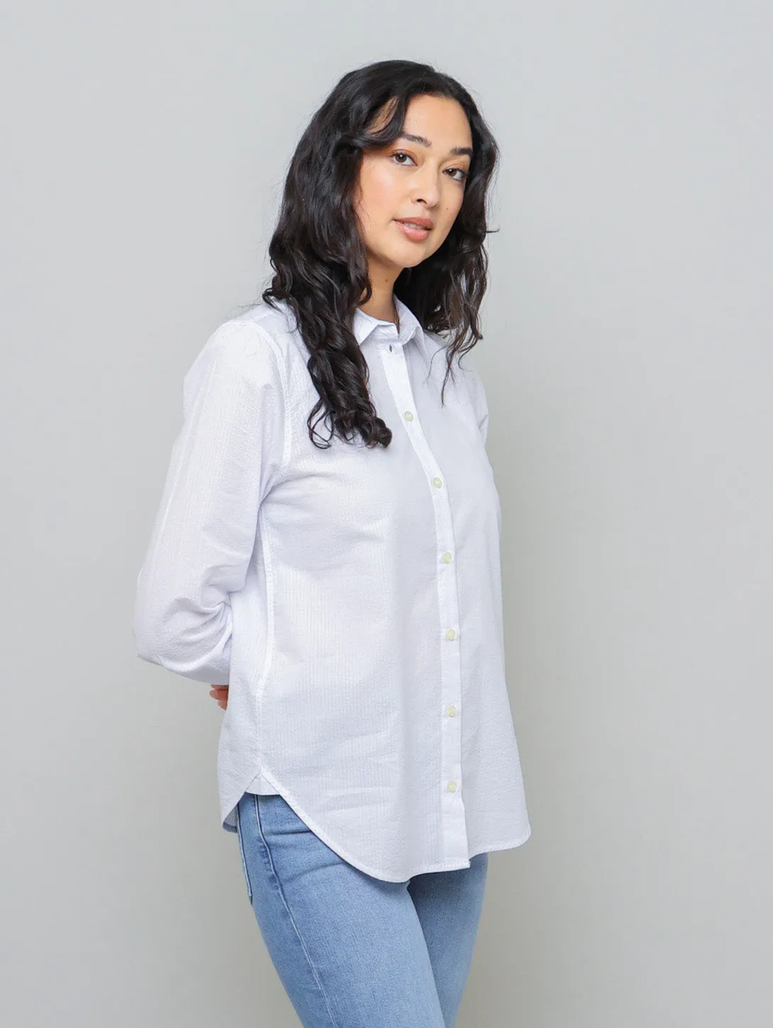 The Seersucker Classic Shirt - Light Chambray