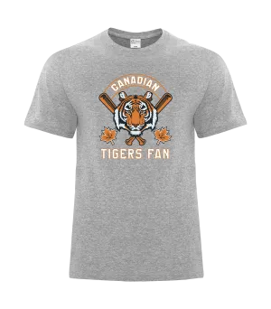 Tigers Fan Adult Cotton T-Shirt with Printed Logo