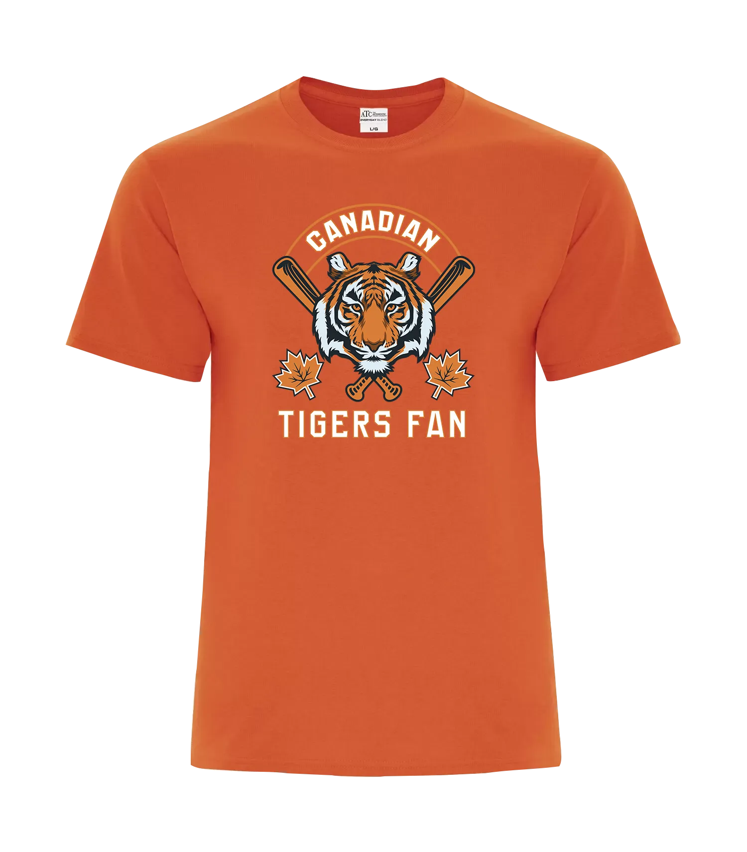 Tigers Fan Adult Cotton T-Shirt with Printed Logo